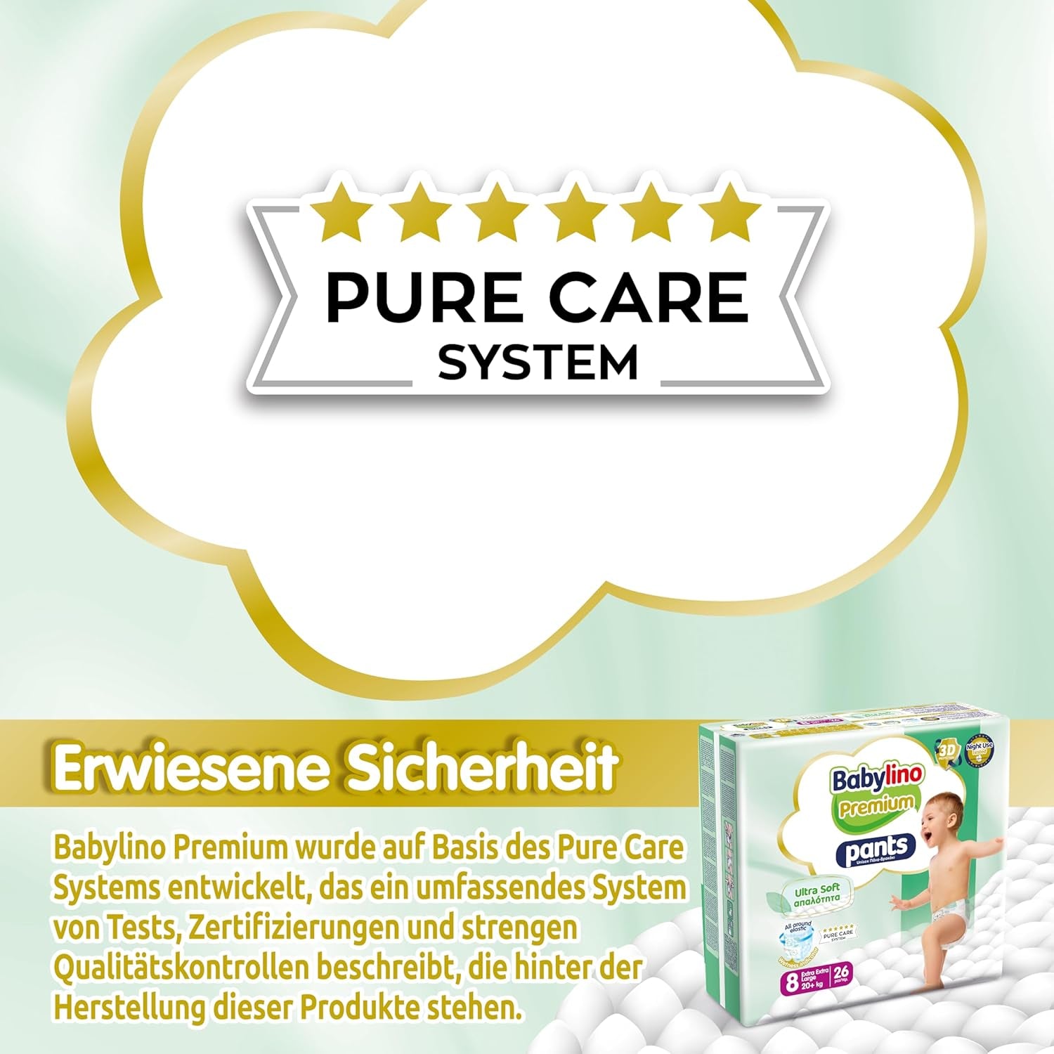 Pantalón Premium Talla 8 con filtro ultrasuave, XXL (20+ kg), 26 piezas