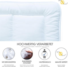 Aqua-Textil Juego Soft Touch Infantil Edredón 100 X 135 Cm 250G y 350G con almohada 40 X 60 Cm Edredón 150G 4 Estaciones Climatizador Oeko-Tex Edredones y edredones Naty Shop