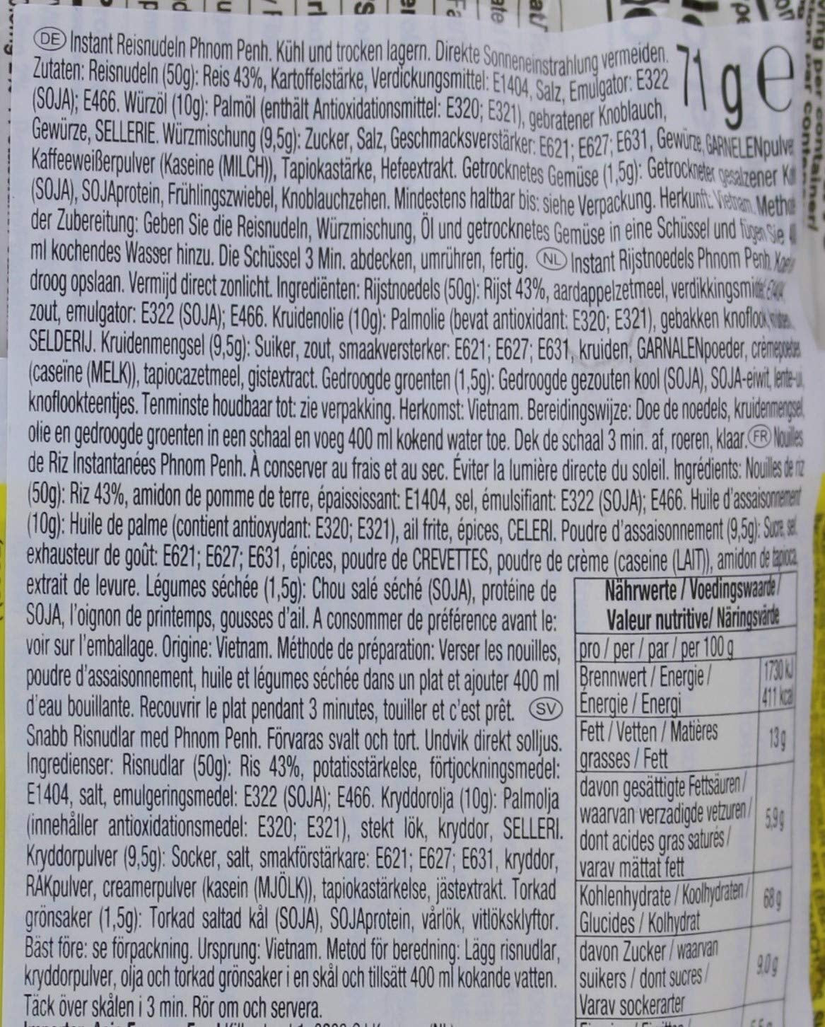 ACECOOK - O Fideos de arroz instantáneos Nam Vang - Paquete múltiple (24 x 71 g)