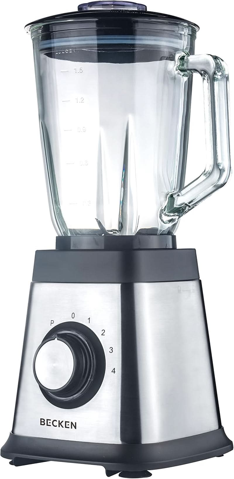Batidora Aus Glas, 1,5 L, 1000 W, Edelstahl Madre e Hijo Naty Shop