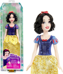 Mattel Disney Princess Toy Blancanieves Muñeca móvil con ropa brillante y accesorios Regalo inspirado en la película de Disney para niños HLW08 Naty Shop Diadema para muñecas