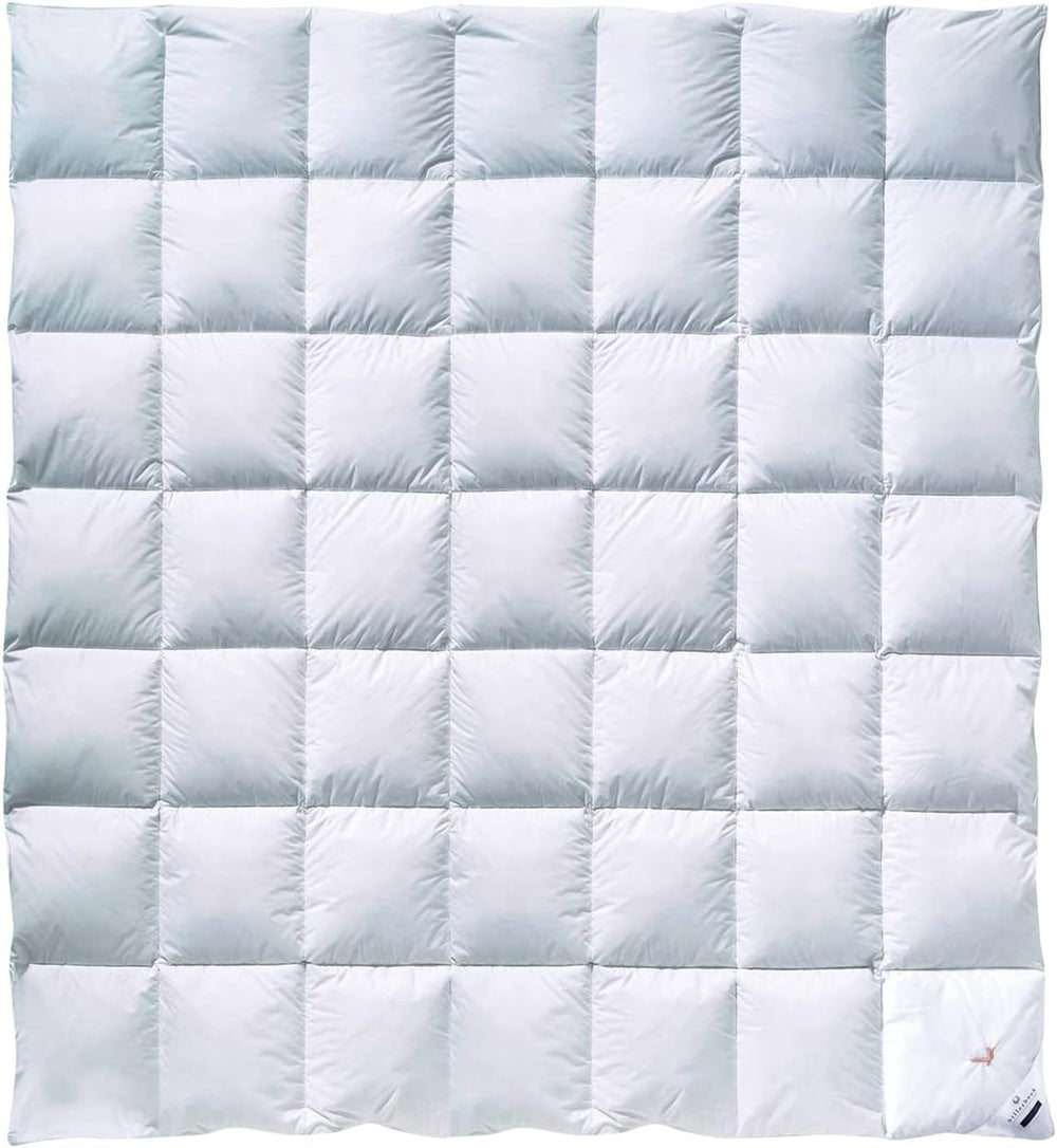 Edredón De Plumas Billerbeck - E04 Gold Edition - Edredón Para Todas Las Estaciones - Edredón De Plumón Real De 135 X 200 Cm - Calidez Media Naty Shop Edredones Y Edredones Medianos (M) 200 X 200 Cm