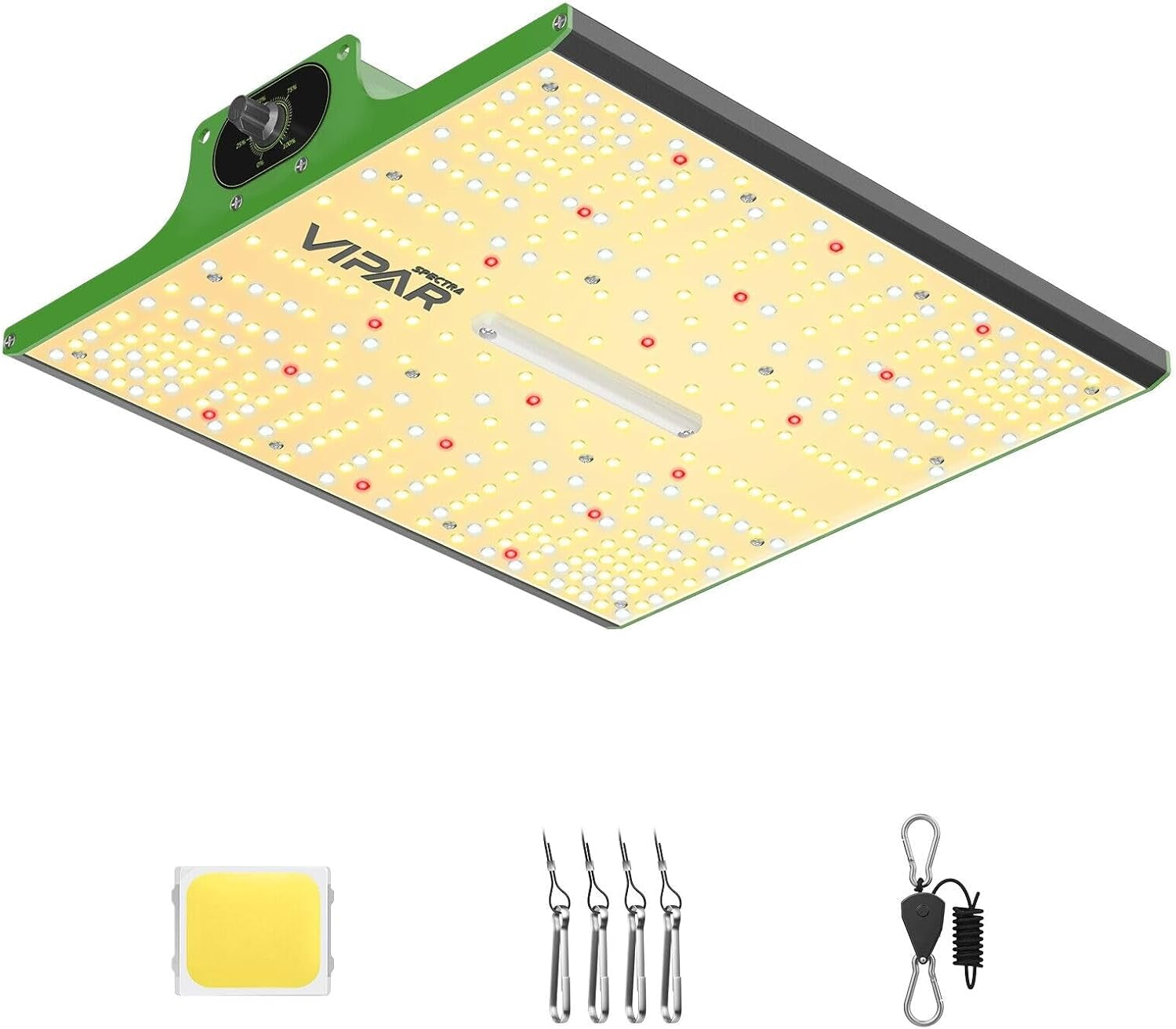 VIPARSPECTRA P1000 Luz de cultivo LED de espectro completo 2024 Luz de cultivo LED 0%-100% regulable para invernaderos Plantas de interior Plántulas Verduras Flores Tiendas de cultivo 60x60cm y 80x80cm