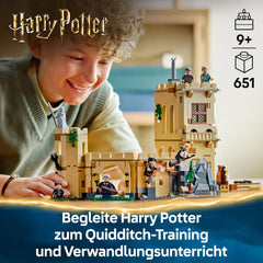 LEGO Harry Potter Schloss Hogwarts: Flugstunden, Abenteuer-Spielset mit 6 Minifiguren zum Sammeln, inkl. Draco Malfoy y la profesora McGonagall, Rollenspiel Set für Jungen und Mädchen ab 9 Jahren 76447