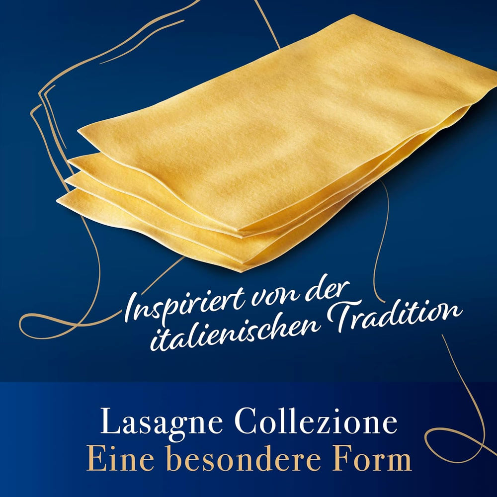 Barilla Collezione Lasaña Pasta de trigo duro, siempre al dente, 500g