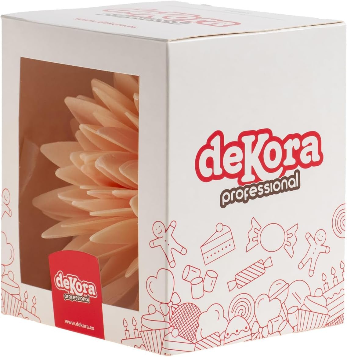 dekora - Floare uriașă de 12,5 cm - Dalia de toamnă - Fără gluten, fără lactoză, vegan - Decorațiuni de tort pentru nunți, zile de naștere și deserturi - Ușor de utilizat Pasta de zahar Naty Shop