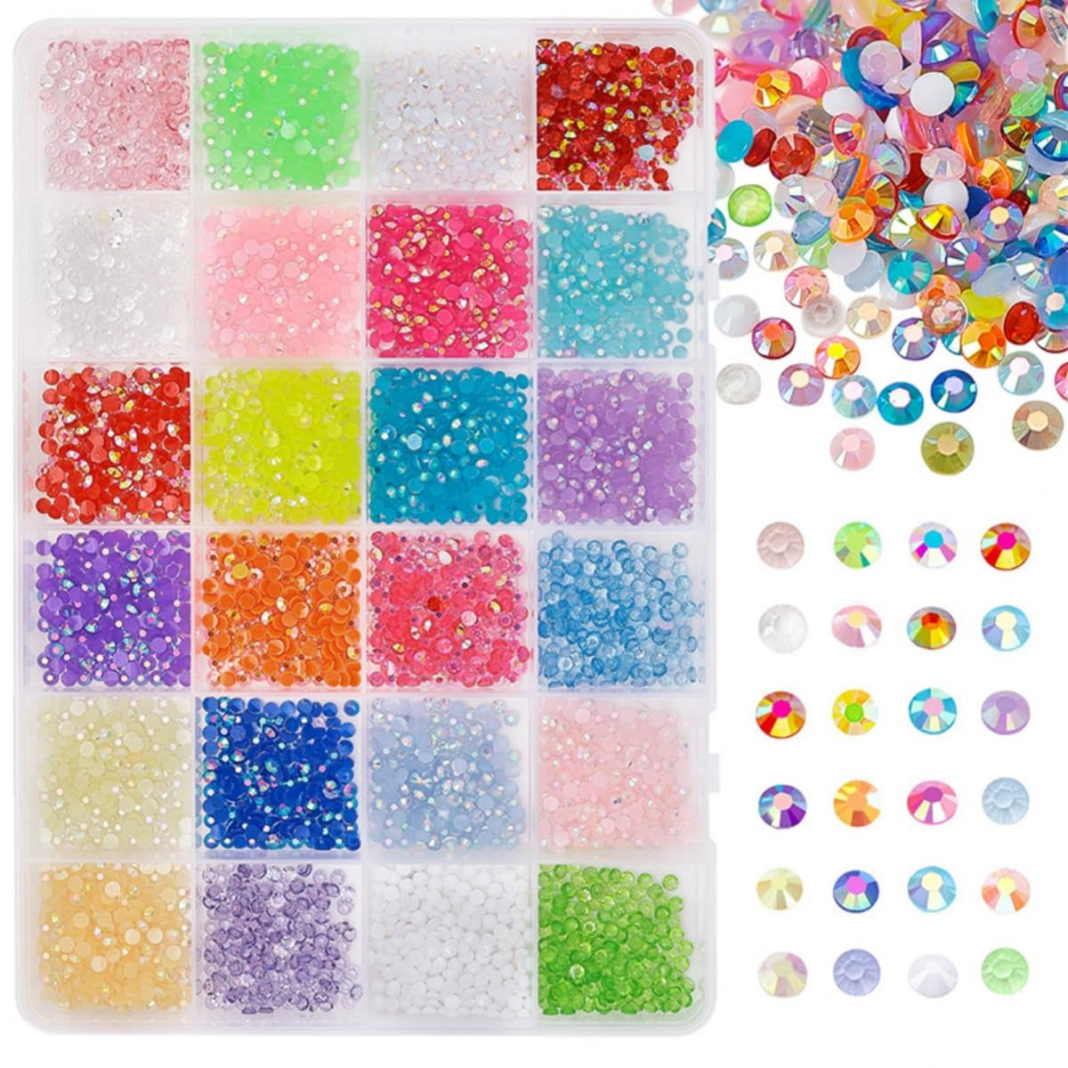 GZMAYUEN 920Pcs Gold Silber Flatback Perlen Für Nägel, Halbrunde Weiße Beige Nail Perlen, Kleine Halbrunde Flatback Perlen Für DIY Nail Art Decor