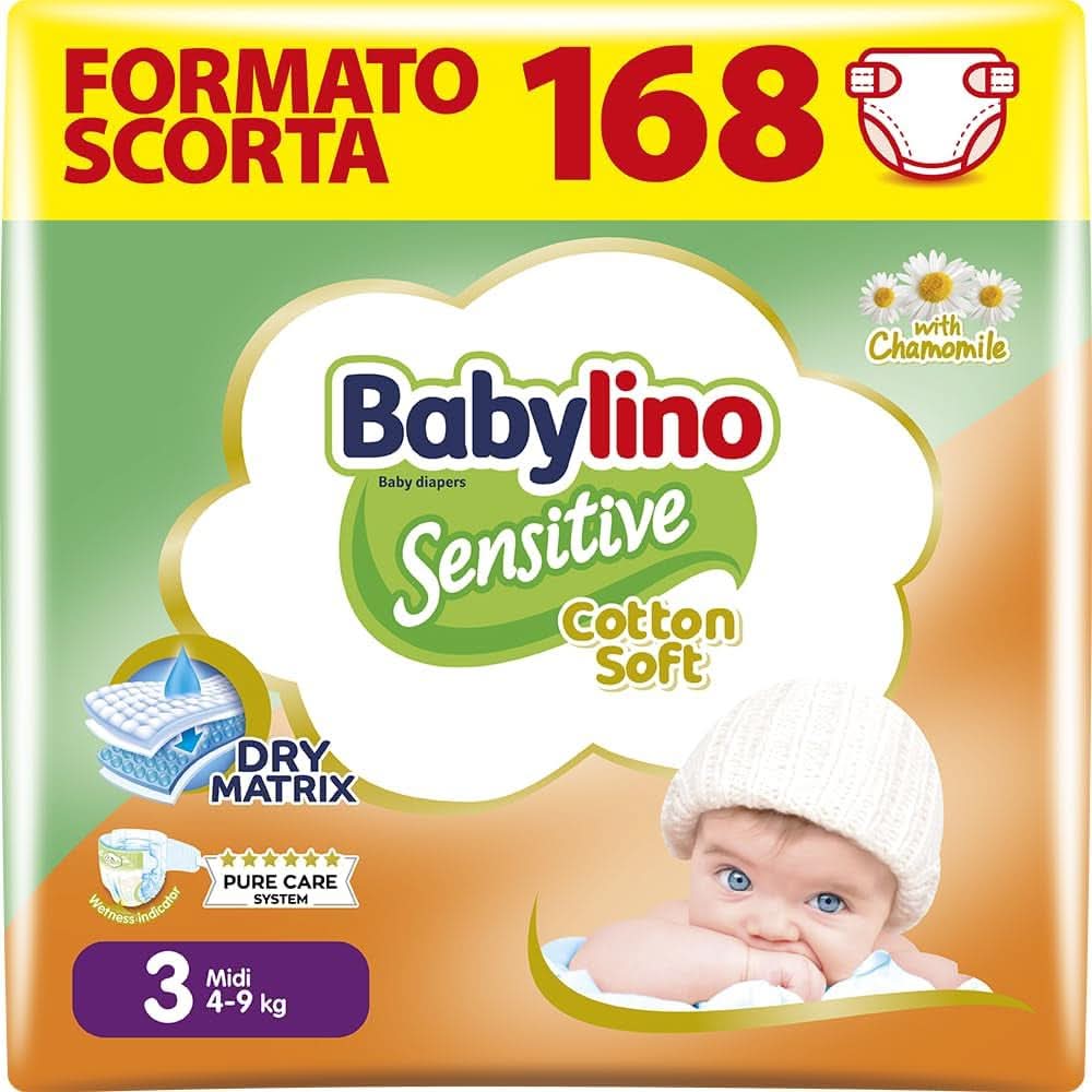 Babylino Sensitive, pañales delicados para niños, varios tamaños