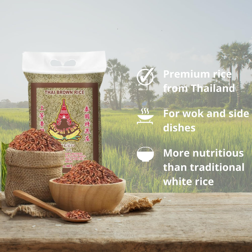 ARROZ ROYAL THAI - Arroz integral fragante de grano largo - 1 x 1 kg