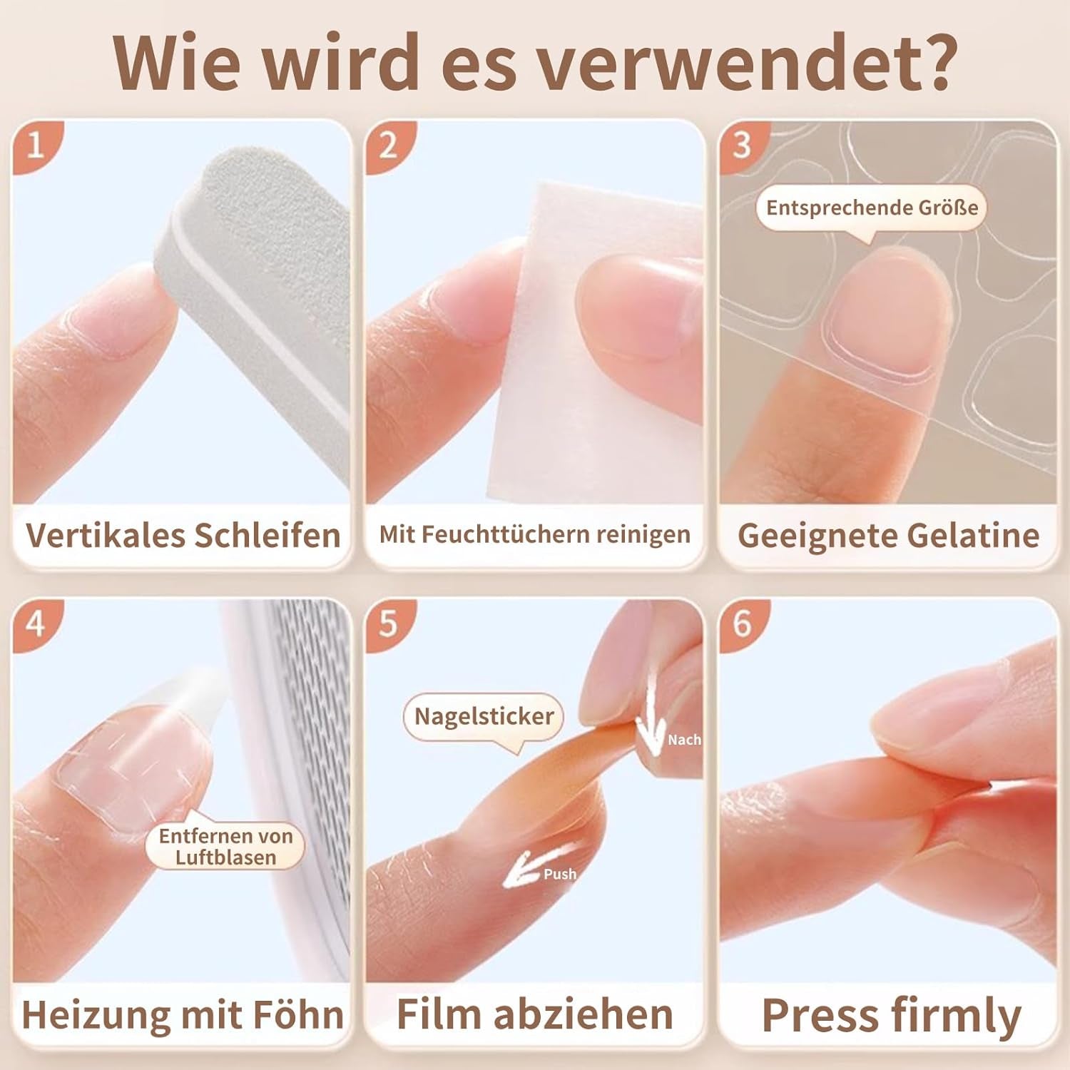 20 de tablete adezive pentru unghii cu jeleu – tampoane adezive transparente, puternice, cu două fețe, impermeabile, reutilizabile, pentru unghii prinse prin presare, set manichiură DIY, accesorii pentru unghii