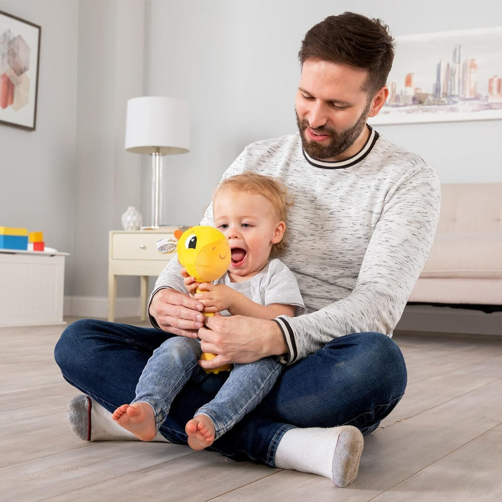 Lamaze L27471 Girafă nebună, jucărie pentru nou-născuți, jucărie senzorială pentru bebeluși cu culori, cadou pentru noii părinți, jucărie de dezvoltare pentru băieți și fete de la vârsta de 12 luni Jucarii Bebe Naty Shop