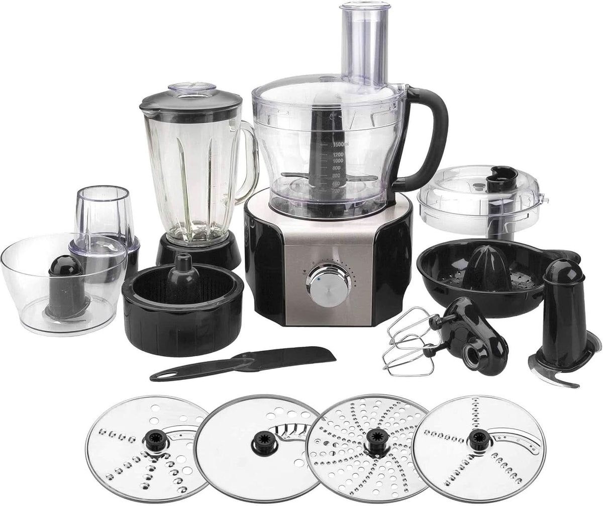 69079 -69079 robot-multifunción 800 w-negro, acero inoxidable, cristal y plástico, multicolor Madre e Hijo Naty Shop