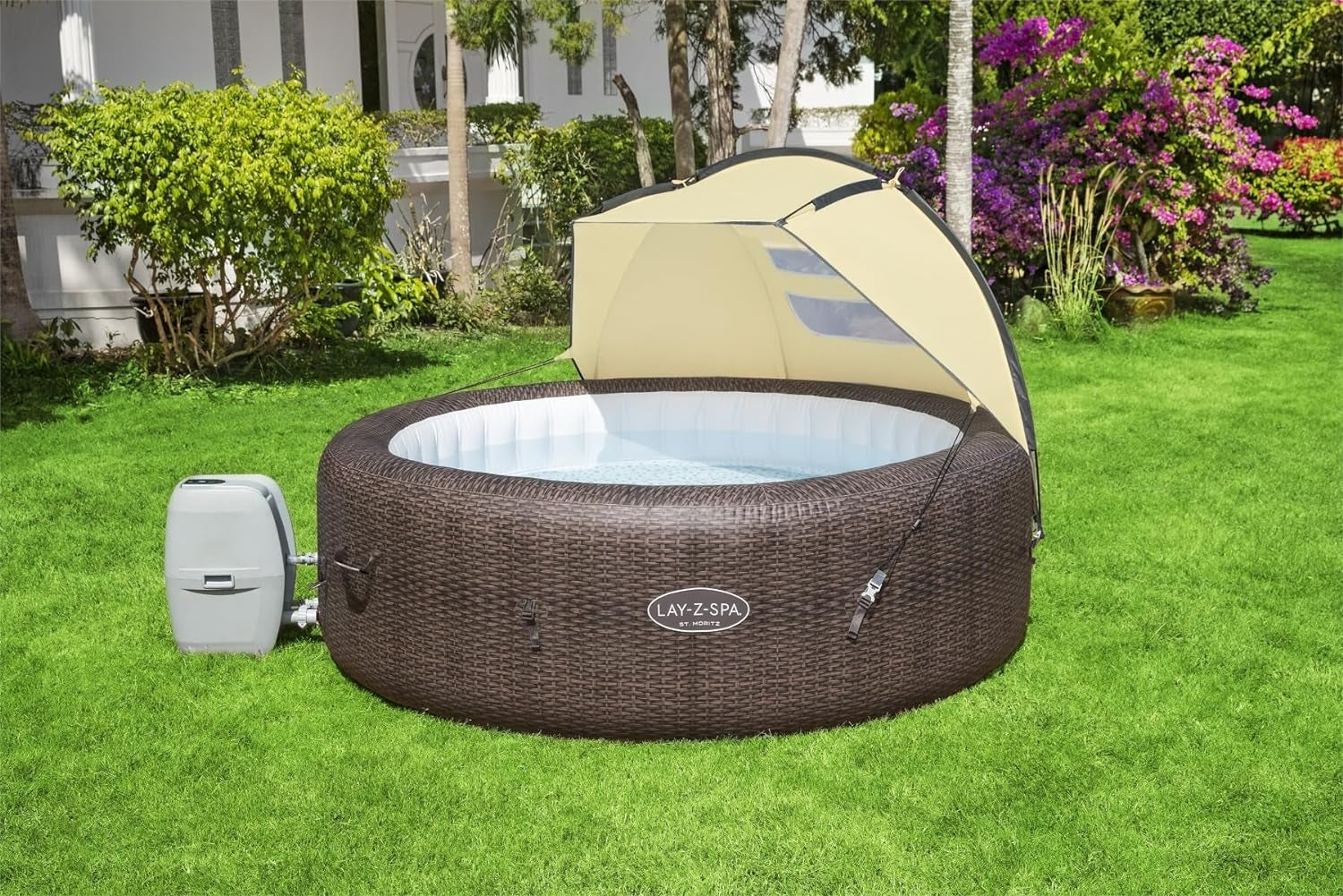 Capota para sol Bestway LAY-Z-SPA, 183 x 94 x 109 cm