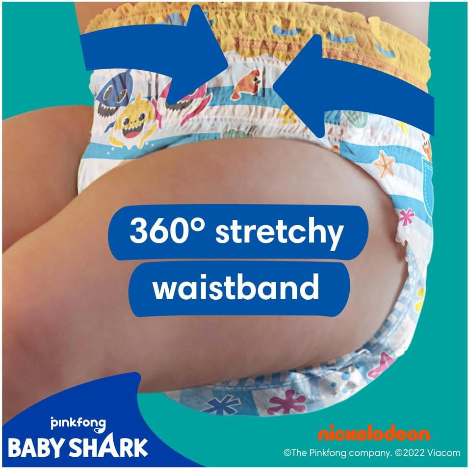 Pampers (versión antigua), pantalones cortos de baño desechables Splashers - Talla 5/6 (más de 14 kg) - Caja de 8 paquetes de 10