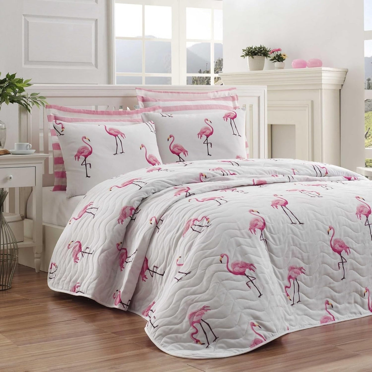 Cuvertură 250 X 200 Cm, alb pudră Plapumi si pilote Naty Shop Pulbere albă 250X200