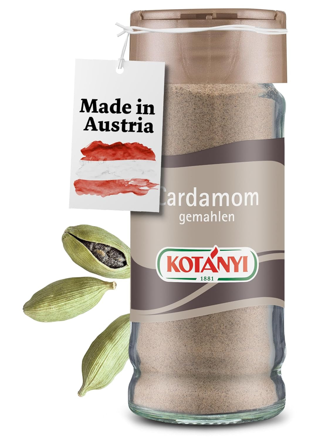 Kotányi Zimt gemahlen, würzig-süßer Geschmack, veredelt Milchreis, Gebäck, Postres, Vaso 80 ml