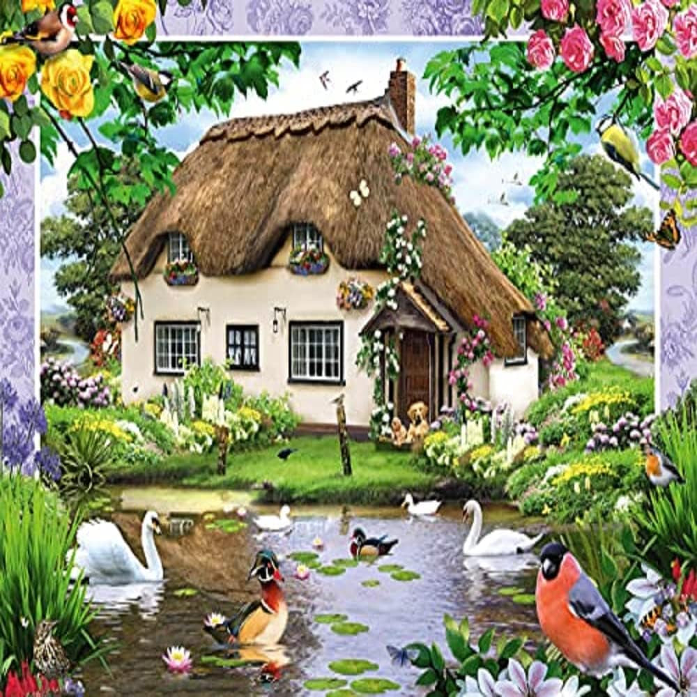 Schmidt Spiele Casă de țară romantică, puzzle jigsaw 500 piese Puzzle Naty Shop