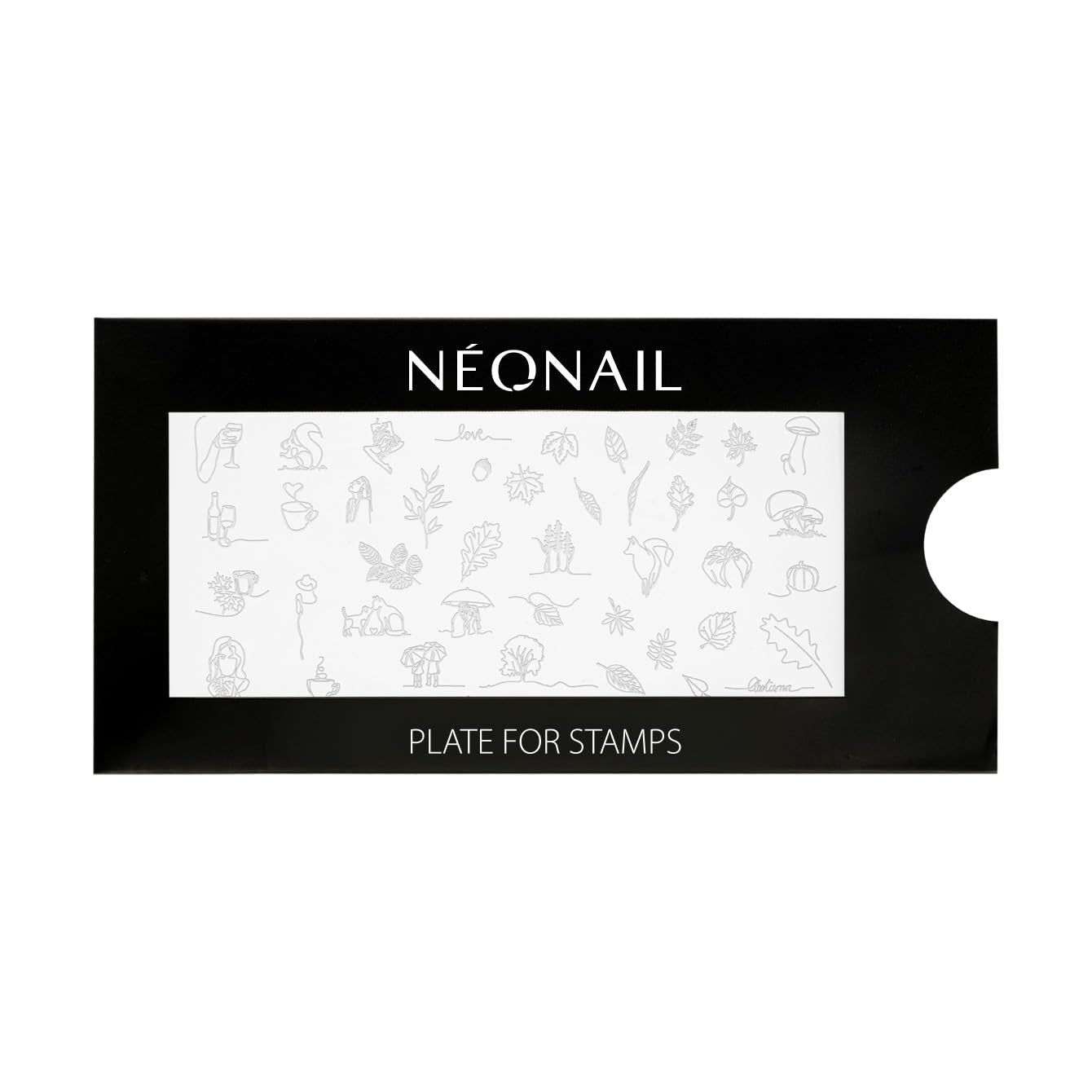 NÉONAIL Nagel Stempel Mit Schaber - Nägel Selber Machen - Nail Art Stamper - Nageldesign Für Nagel Schablone - French Nails Stempel - Silikon Nagelstempel