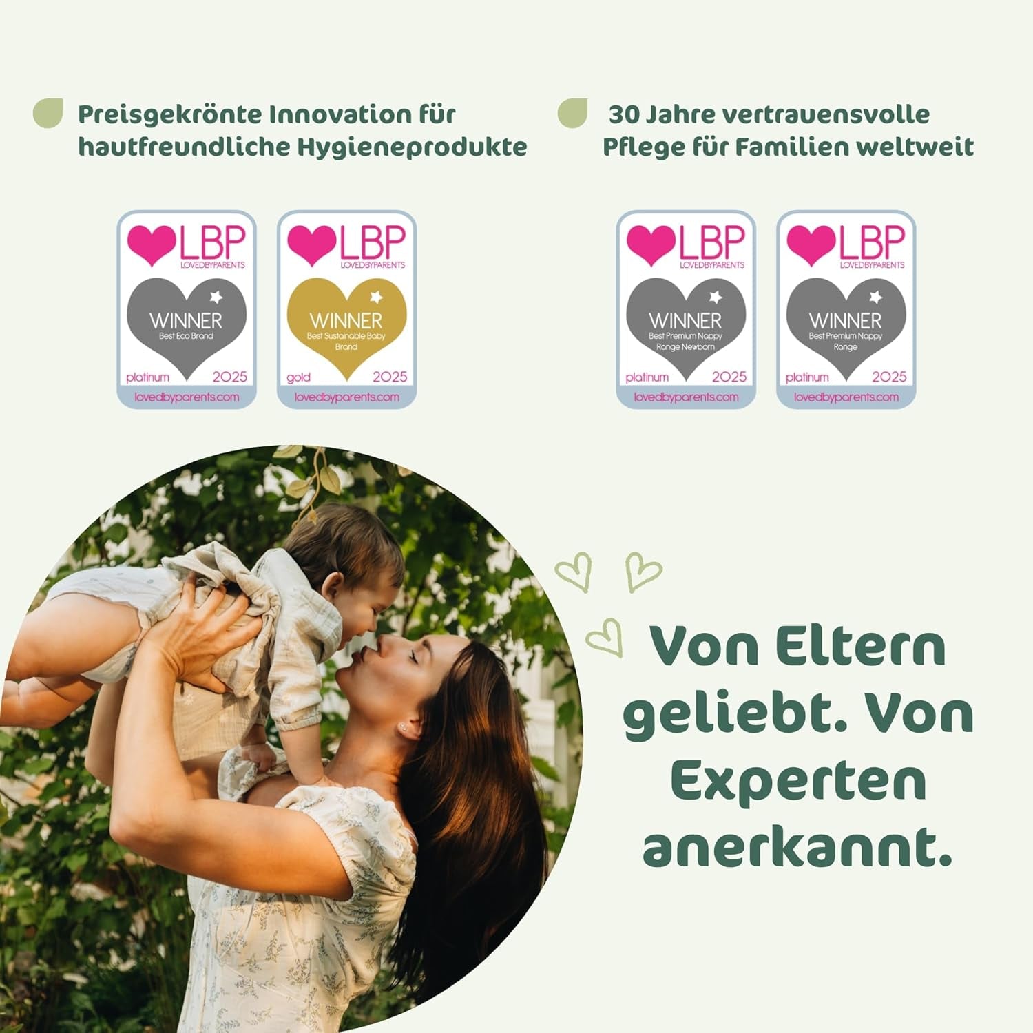 Pañales para bebé Naty BioEmbrace, talla 3 (4-9 kg) | Materiales 100% vegetales, suaves con la piel | Suavidad transpirable, testado dermatológicamente, excelente absorción | 100 uds.