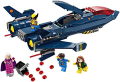 LEGO Marvel X-Jet Los X-Men Modelo de avión de construcción con figuras que incluyen Wolverine y Pícaro Juguete de superhéroe para niños Regalo para niños y niñas 8 años 76281 Juegos de construcción Beuche den LEGO-Store