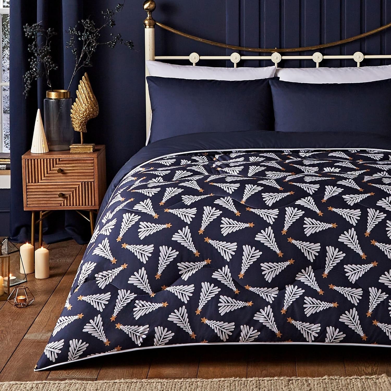 Night Lark Acogedora manta polar Sherpa, tartán rojo clásico, 9 tog, lujosa, esponjosa, gruesa y reversible, perfecta para sofá, cama, sofá, sofá. Hipoalergénico, lavable a máquina, Tamaño: Night Lark Camas y mantas Árboles festivos King Size