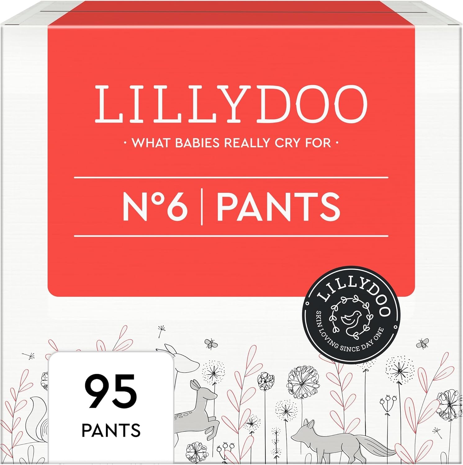 LILLYDOO Pantalones Skin Friendly Talla 5 (12-17kg) Caja Mensual (105 Piezas)