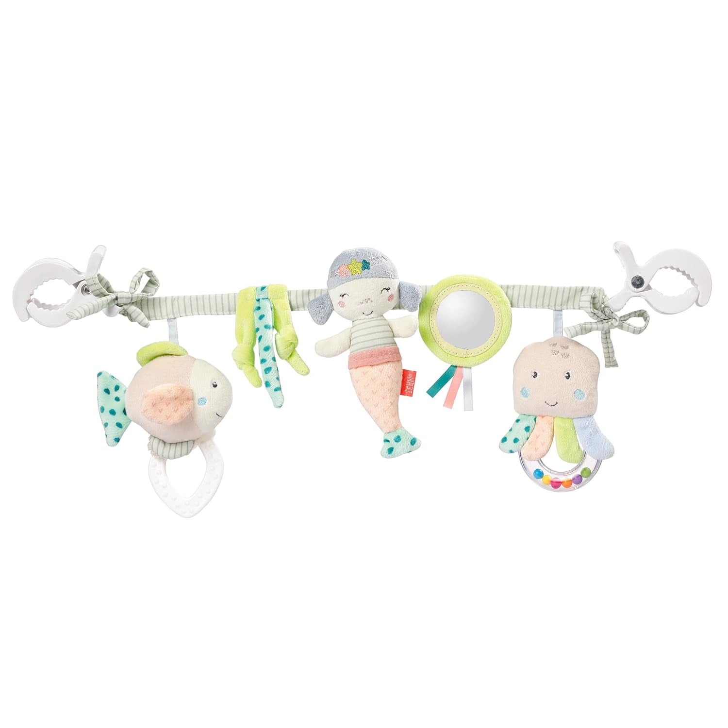 Fehn lanț mobil pentru copii Panda Baby Mobile - lanț mobil pentru copii cu figuri drăguțe - jucărie pentru copii pentru agățare flexibilă - jucărie pentru cărucior pentru bebeluși și copii mici de la 0+ luni Jucarii Bebe Naty Shop Copii de mare