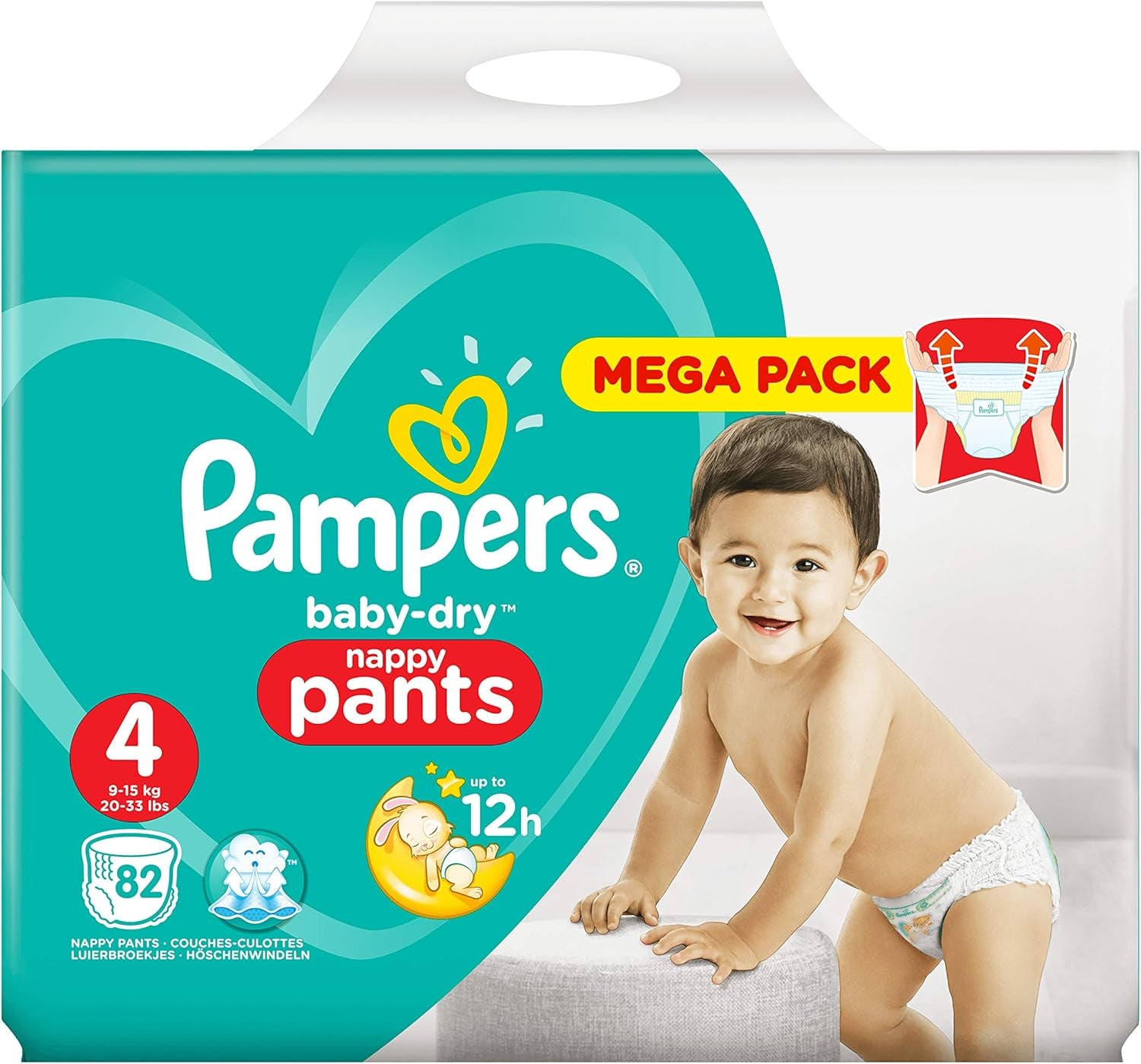 Pañales Pampers 81657566 Baby-Dry Pants, blanco