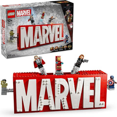 LEGO Marvel: Logotipo y minifiguras de Marvel - Set de colección de Hulk, Thor, Iron Man, Viuda Negra y Capitán América - Set de construcción de figuras de Los Vengadores - Regalo para niños y niñas a partir de 12 años 76313 Juegos de construcción Beuche den LEGO-Store Título predeterminado