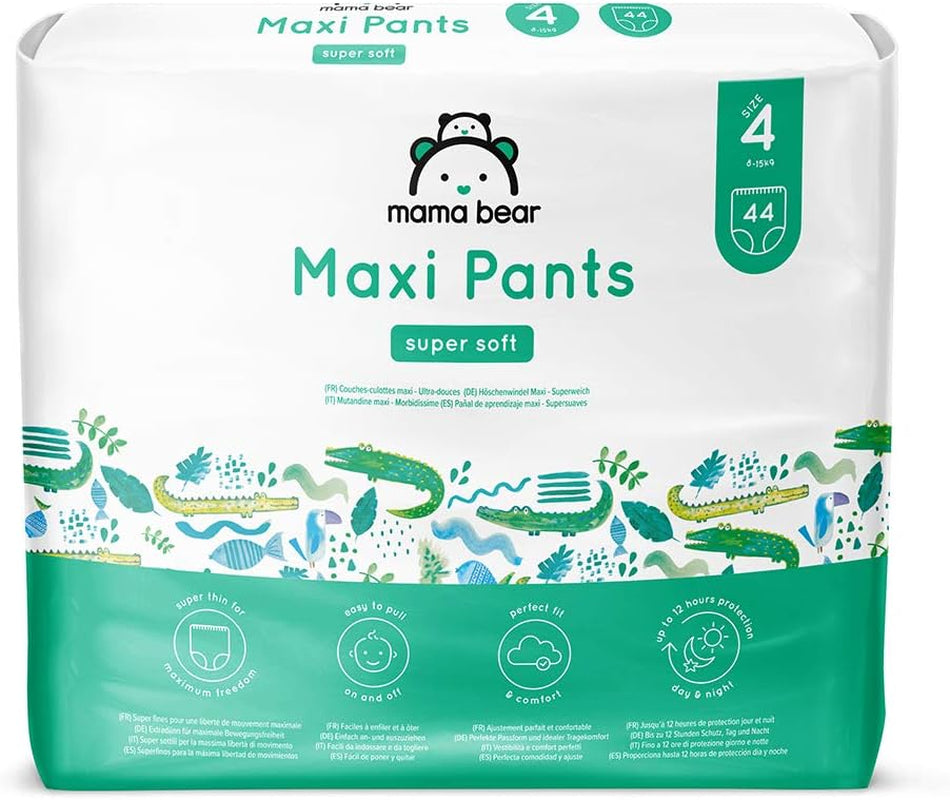 Marca Amazon: Mama Bear Pañales Pull-Up XXL, talla 6 (18-30 kg), 72 piezas (2 paquetes de 36)