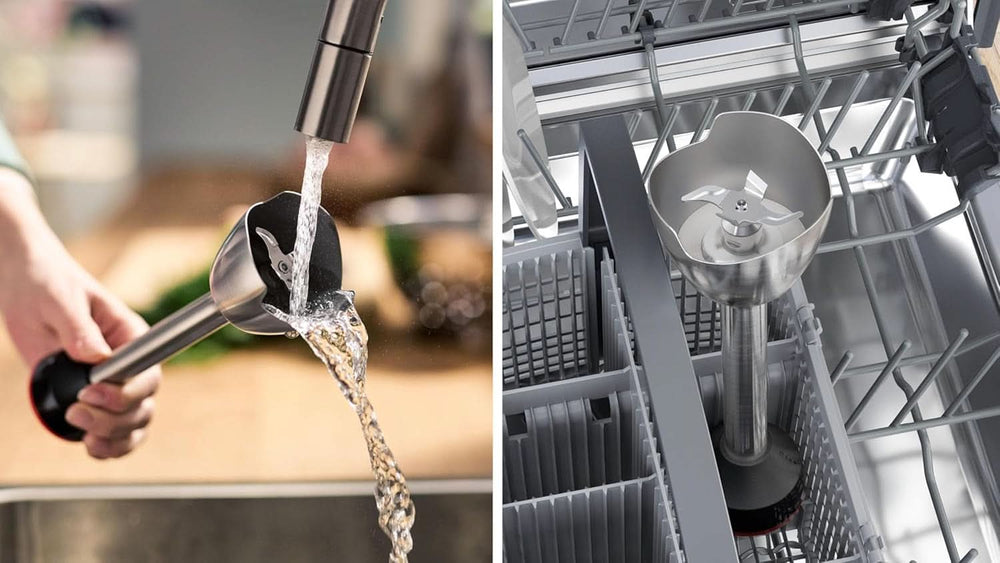 Bosch Batidora de pie Ergomaster Serie 4, 1000 Watt, Edelstahl-Mixstab, Zerkleinerer, Mix-/Messbecher, Schwarz Kitchen Naty Shop