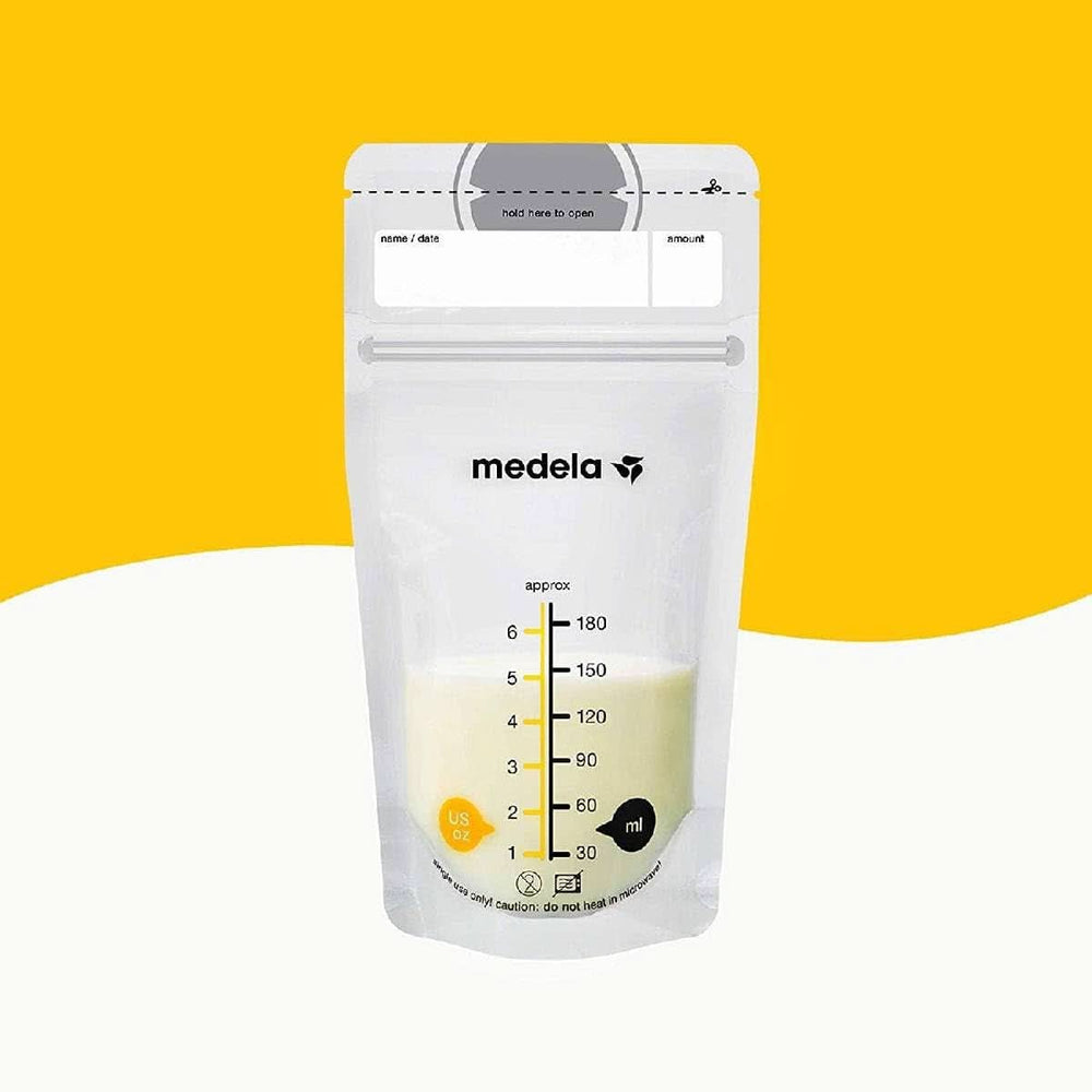 Bolsas de almacenamiento de leche materna Medela 25 unidades, aprox. 200 ml, blanco (versión en español) Alimentación y Accesorios Lactancia Tienda Bebe Naty