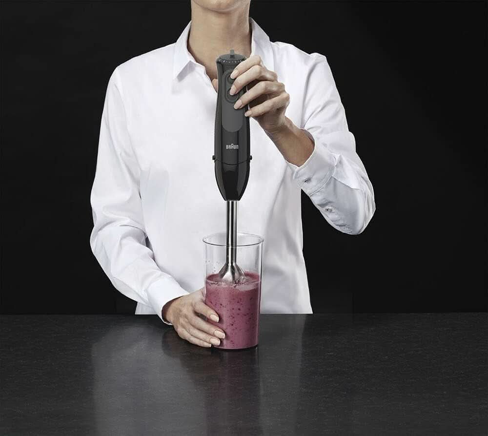 Braun MQ 3135 BK Batidora de pie, 900 W, 750 W, Schwarz Madre e Hijo Naty Shop