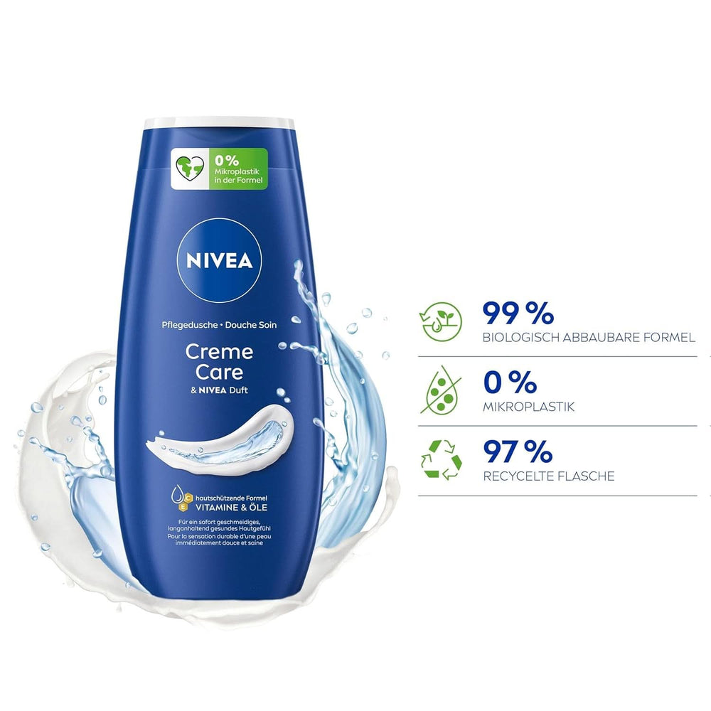 NIVEA Creme Care, gel de ducha con vitaminas y aceites esenciales, 250 ml Ducha y baño Naty Shop
