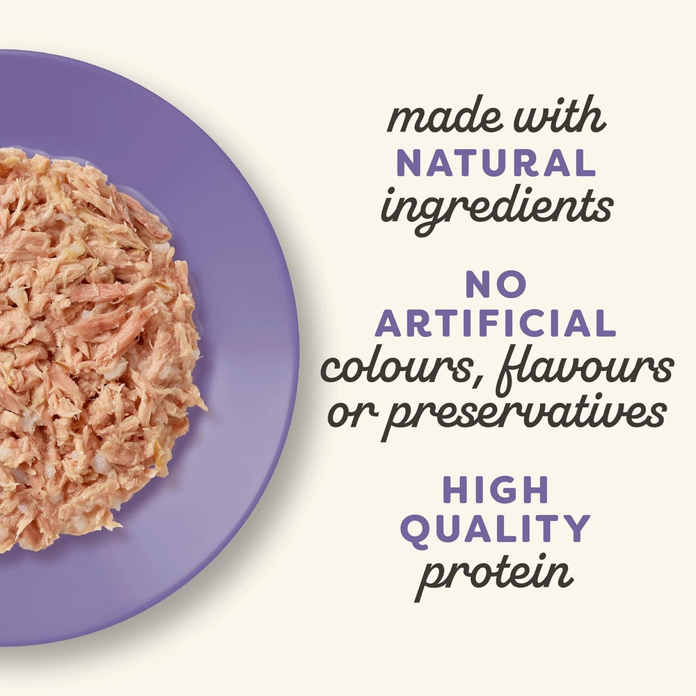 Applaws Hrană umedă premium 100% naturală pentru pisici adulte în bulion - Ton, pui, fructe de mare, selecție mixtă în bulion - Pachet de 12 conserve x 70 g