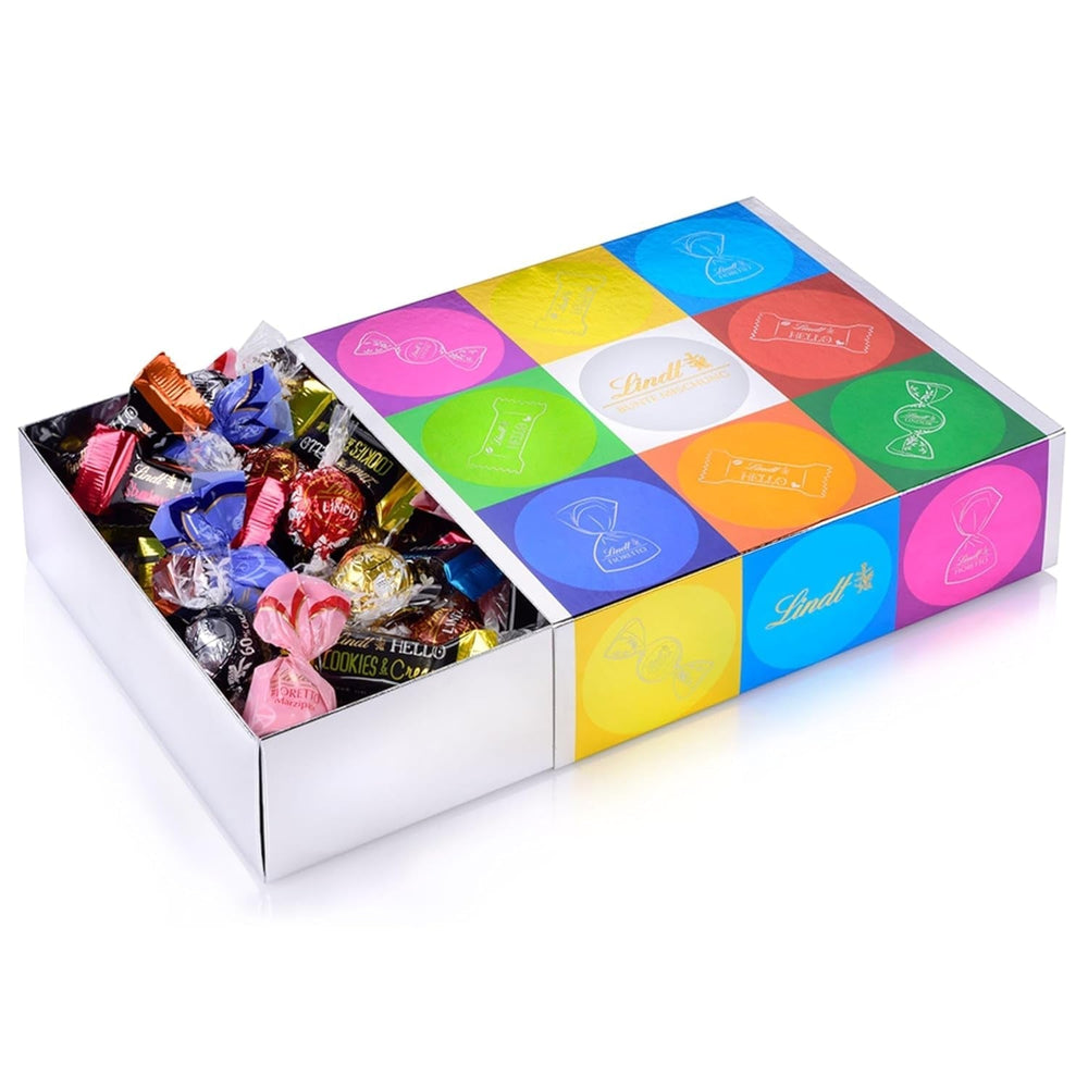 Caja Lindt Chocolate LINDOR Home Office, varias cantidades y modelos Naty Shop Caramelos de chocolate 815 gramos Mezcla multicolor