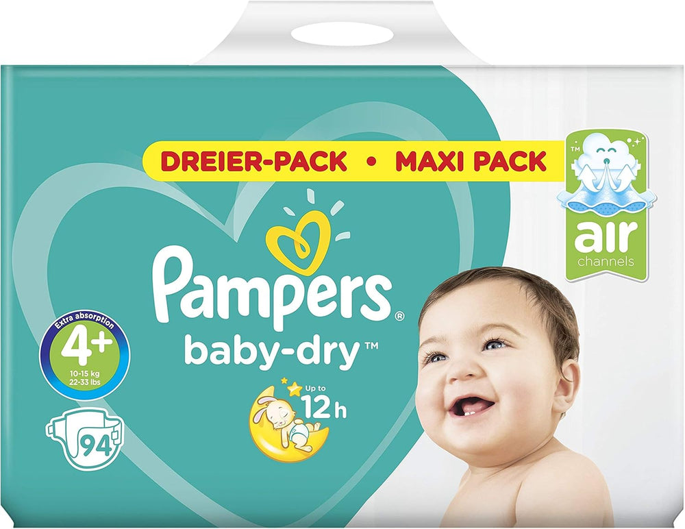 Pampers (versión antigua), bragas, talla 4, 9 kg-15 kg, paquete de tres (1 x 88 pañales)