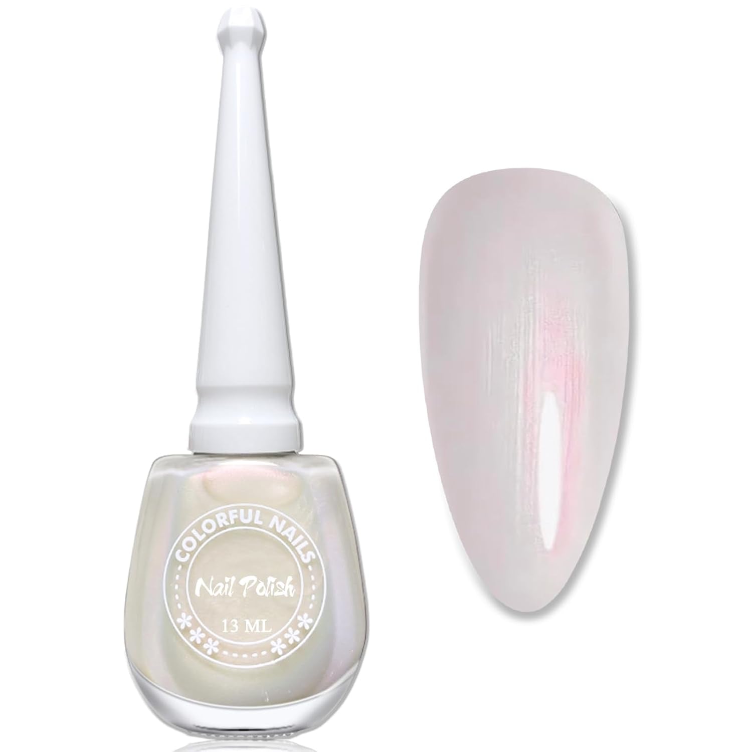 Esmalte de uñas Jelly Pink, 13 ml, secado rápido, larga duración, natural, translúcido, esmalte de uñas regular sin lámpara UV para mujeres DIY Nail Art (rosa clásico)