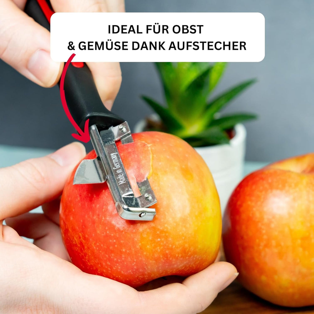 Westmark 29092270 sparschäler gallant, pp/tpe/edelstahl, schwarz / rot, 16,5 x 3,7 x 2 cm pelador naty shop