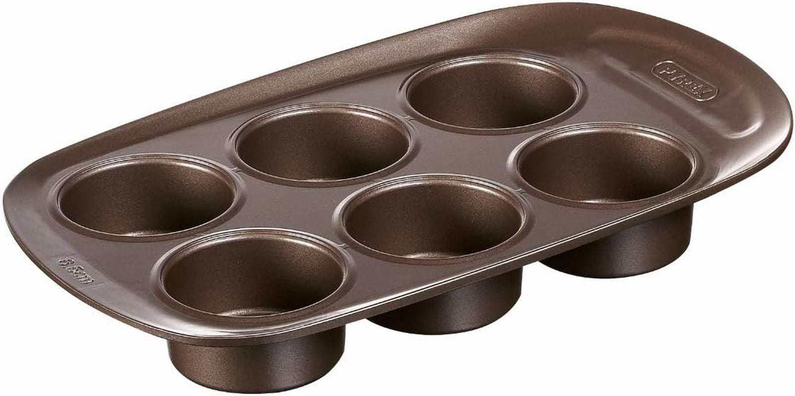 Pyrex BANDEJA 6 MAGDALENAS ASYMETRIA PX Muffinförmchen, Metall, Bunt, 6 Magdalena Moldes y bandejas para repostería Naty Shop 6 Magdalena