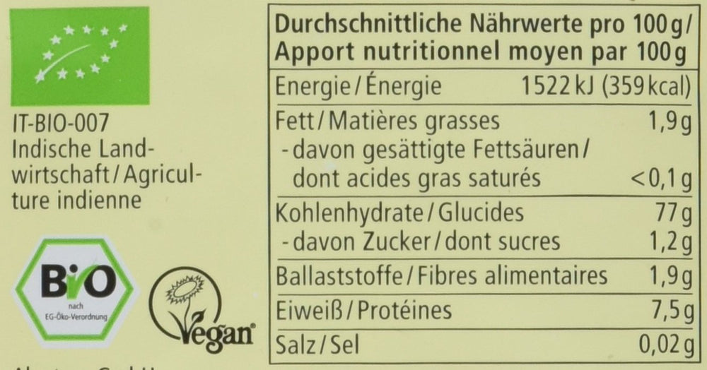 Arroz Integral de Grano Largo Ecológico Pack de 6 (6 x 1kg)