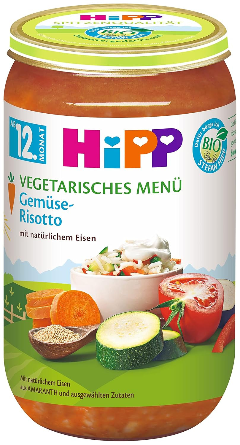 Menús Hipp ecológicos a partir de risotto de verduras 12 meses, pack de 6 Madre e Hijo Naty Shop Default Title