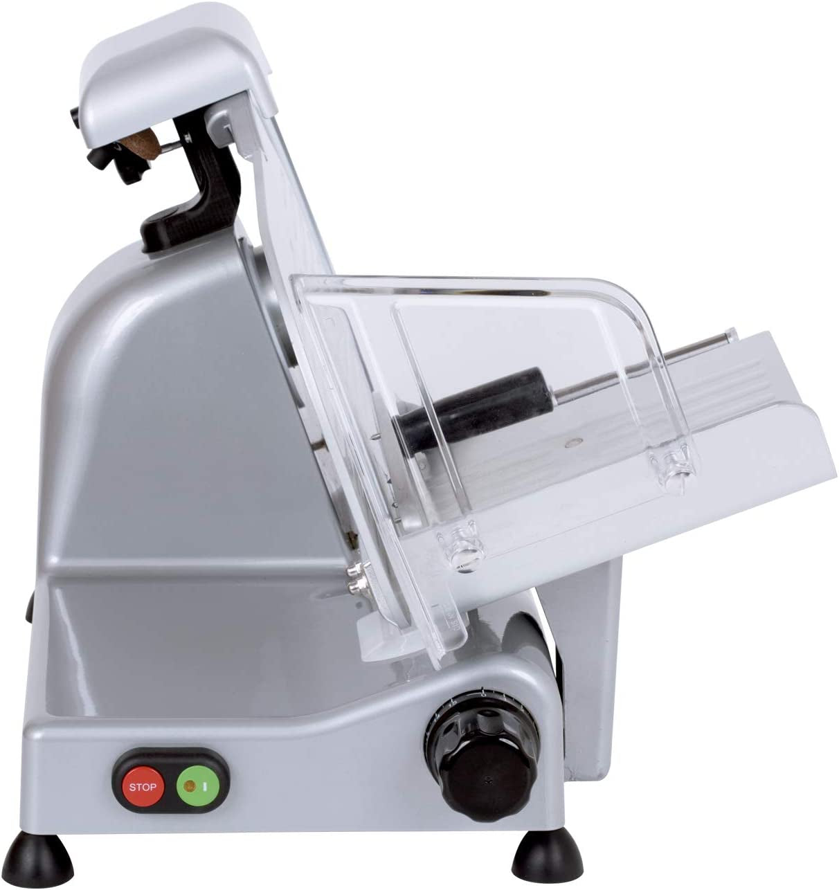 90018 Luxury 22 GS, cortadora eléctrica, aluminio, plata/negro Cortadoras y Rebanadoras Naty Shop