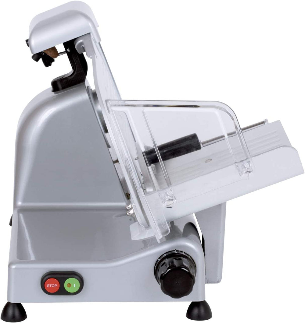 90018 Luxury 22 GS, cortadora eléctrica, aluminio, plata/negro Cortadoras y Rebanadoras Naty Shop