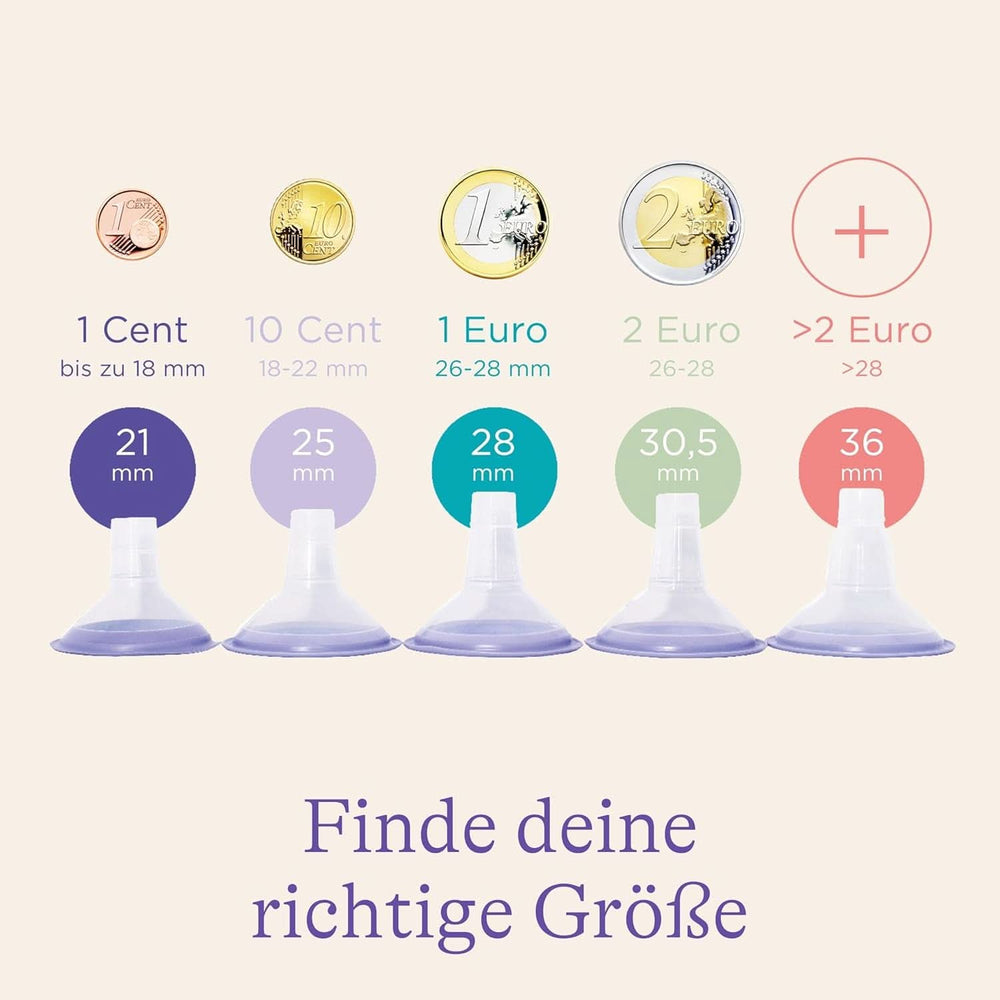 Sacaleches Lansinoh con accesorios de succión - talla S (21 mm), 2 piezas Alimentación y Accesorios Lactancia Tienda Bebe Naty