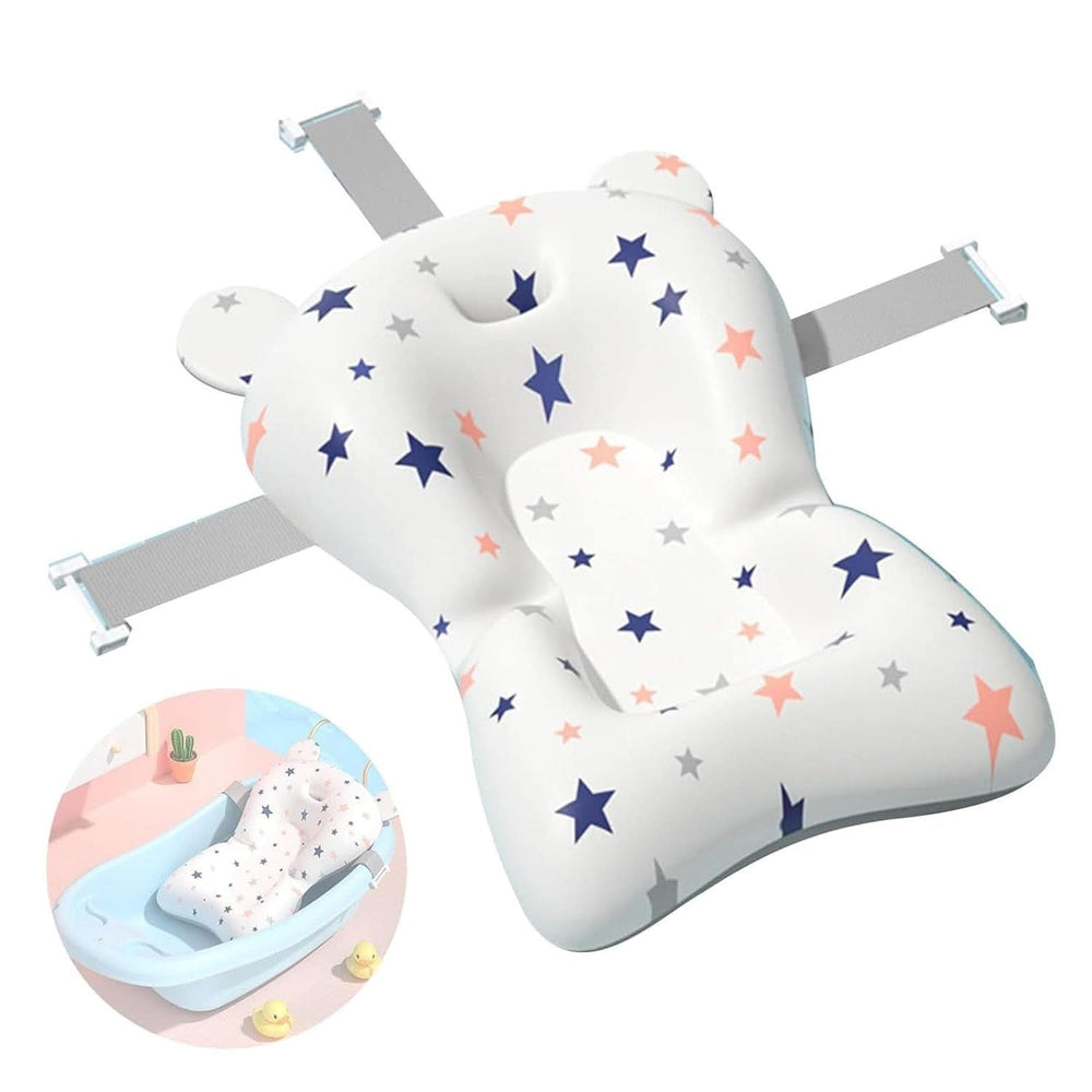 Almohada de apoyo para el baño del bebé, antideslizante, suave, de secado rápido, ajustable, para madre y bebé, Naty Shop, cielo estrellado