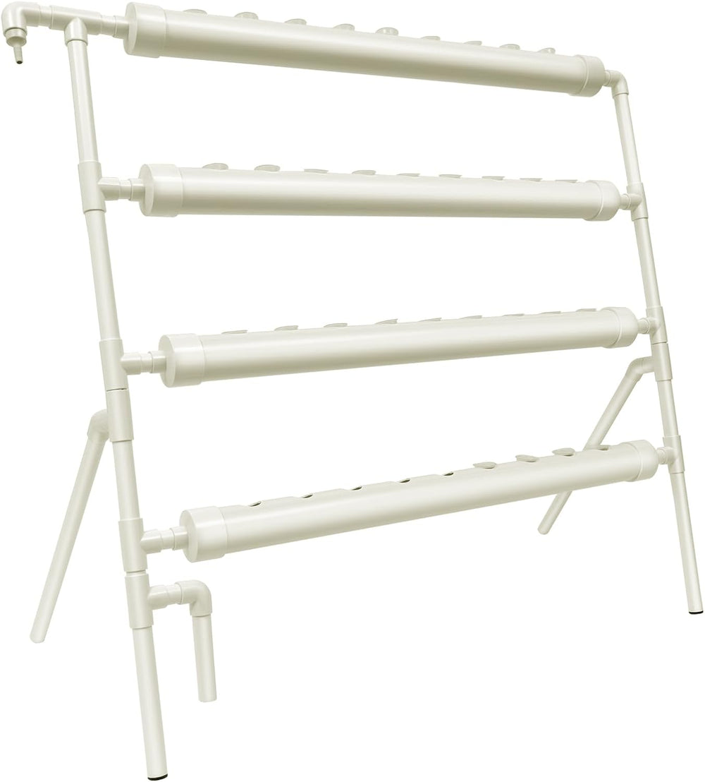 Sistema hidropónico, kit de cultivo hidropónico en torre, soporte para macetero de 4 niveles con 36 agujeros para plantar, sistemas de cultivo de plantas sin suelo para jardín, oficina y otros espacios interiores y exteriores