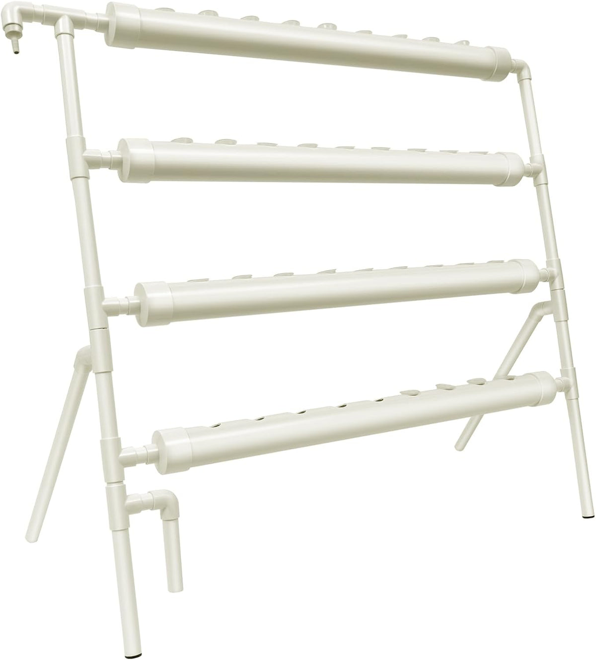 Sistema hidropónico, kit de cultivo hidropónico en torre, soporte para macetero de 4 niveles con 36 agujeros para plantar, sistemas de cultivo de plantas sin suelo para jardín, oficina y otros espacios interiores y exteriores