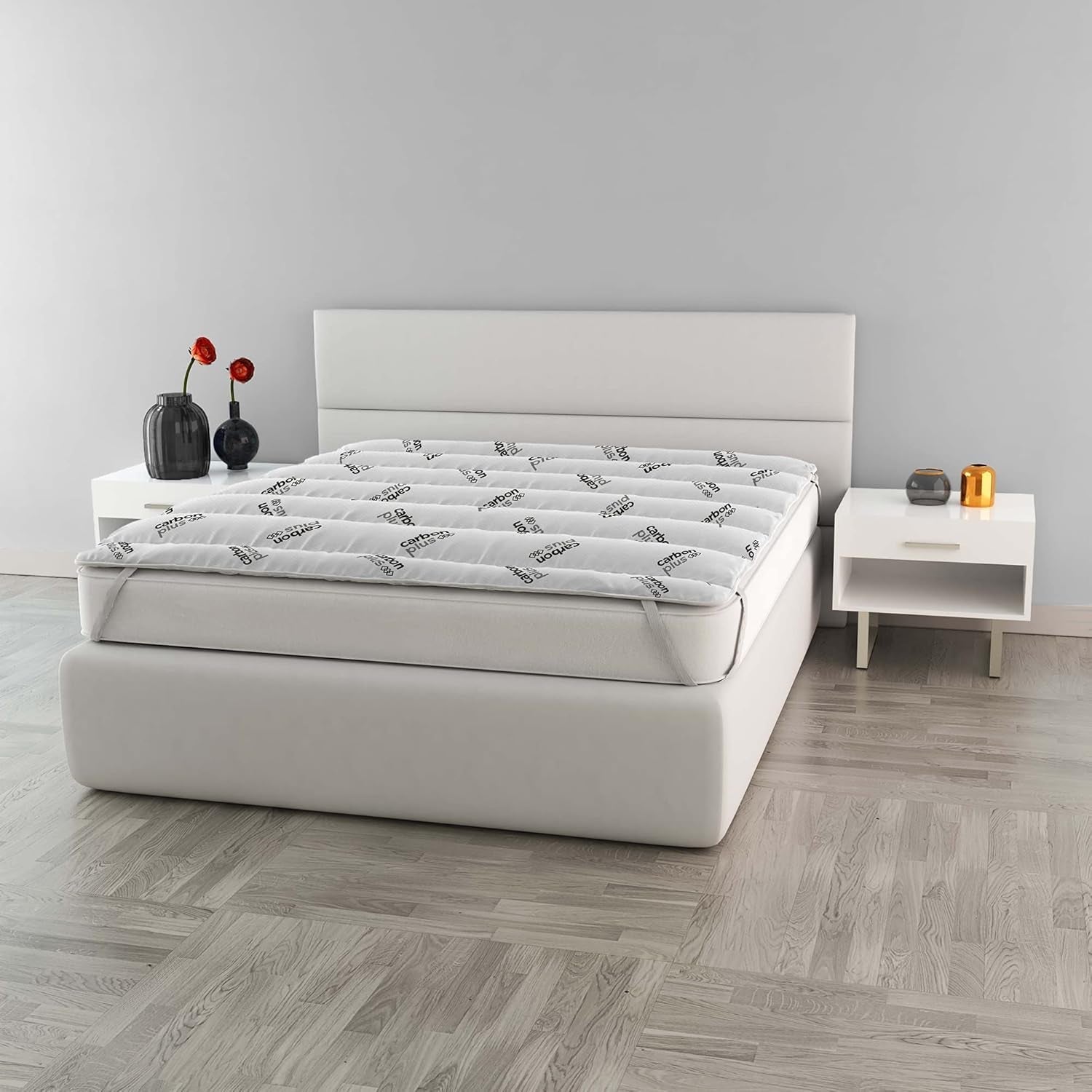 MB Home Italia, Topper, Thermocontrol, Double 160X195 Cm Plapumi si pilote Naty Shop Dublu 160X195 Cm Cărbune