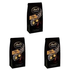 Bolitas de chocolate Lindor 70% cacao extra oscuro | Bolsa de 137g | Aprox. 10 bolas de fino chocolate negro con relleno que se deshace en la boca | Regalo de chocolate | regalo de chocolate